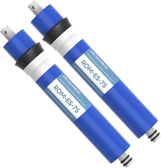 75 GPD RO Membrane, 11.75"x1.75" Reverse Osmosis Membrane Filter Replacement Element for Under Sink RO Drinking Water Filter Purifier Filtration System, 2-Pack