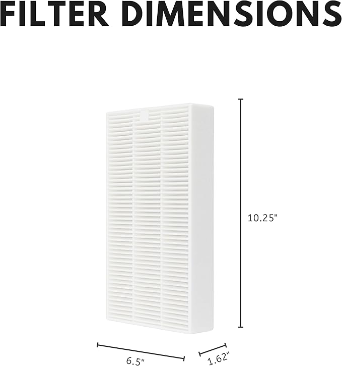 Nispira HPA300 HPA200 Filter R Replacement for Honeywell Air Purifier InSight HPA5300 HPA100 HPA090 HPA250 HPA200 HPA5300 True HEPA HRF-R1 HRF-R2 HRF-R3. 8 Packs