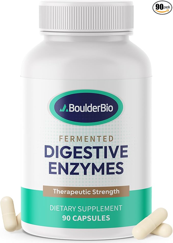 Digestive Enzymes | 40,000 USP Lipase - Prescription Strength Pancreatic Enzyme Replacement Formula for Fat Digestion, Gut Health & Nutrient Absorption - Fermented, Vegan, High Potency