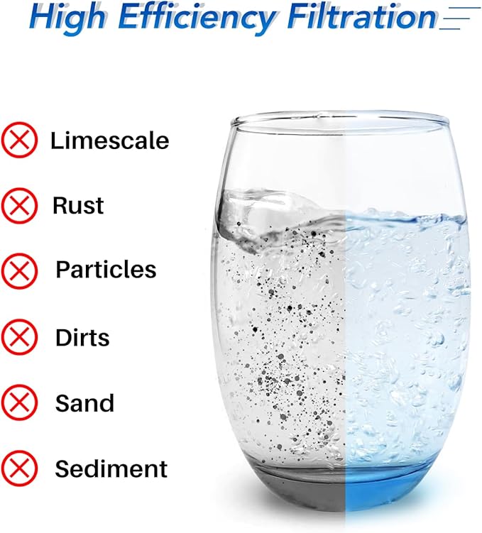 ICEPURE CTO20BB 1 Micron 20" x 4.5" Whole House CTO Coconut Shell Activated Carbon Water Filter Replacement Cartridge, Compatible with FC25B, EPM-20BB, CB-BB-20, DB20P, EP-20BB, CTO-F20B-5, 2 Pack