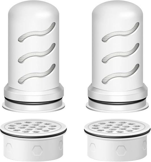 Water Filter Replacement for LS Home Dispenser 18 C/Glass Pitcher 7 C/Plastic Pitcher 10 C/Plastic Pitcher 7 C.2 Activated Carbon + Ion Exchange Filter and 2 Membrane Micro Filter (2+2)