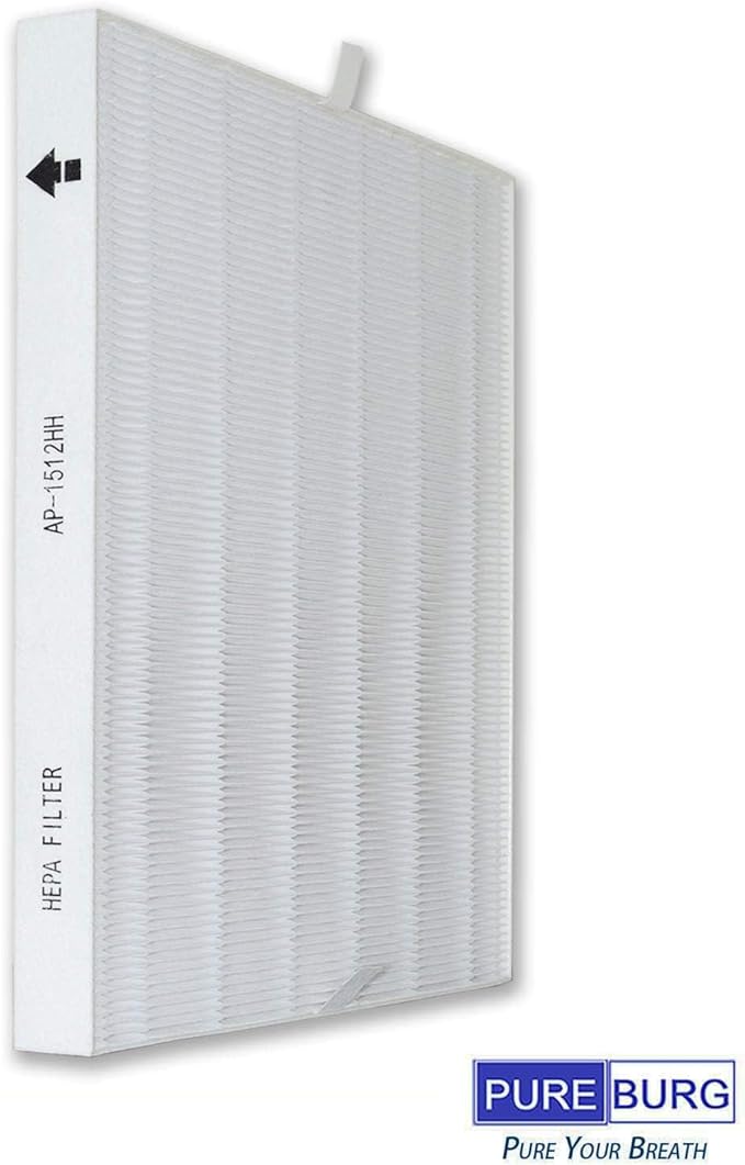 PUREBURG Replacement Filter Set Compatible with Coway AP-1512HH AP-1518 & AIRMEGA 200M Mighty Air Purifiers,H13 HEPA + 2 x Activated Carbon Pre-Filter Air Clean VOCs Odor