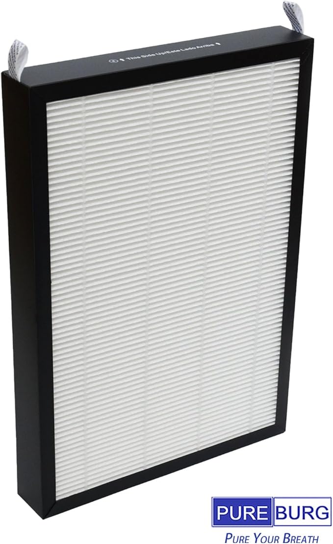 PUREBURG Replacement Filter Compatible with Nuwave OxyPure 47001 47002 47003 & 47004 Air Purifiers,2-Pack H13 True HEPA Activated Carbon 2-in-1