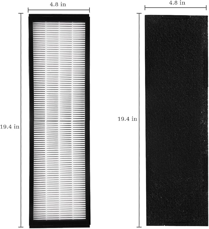Replacement for Guardian FLT5250PT Filter C, Filter Compatible with AC5000, AC5000E, AC5250PT, AC5350B, AC5350BCA, AC5350W, AC5300B, BXAP250, IAP-GG-125 Series Air Purifiers