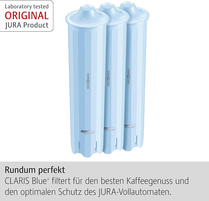 Jura 24231 Filter Cartridge Claris Blue+ Water Filter - Set of 3