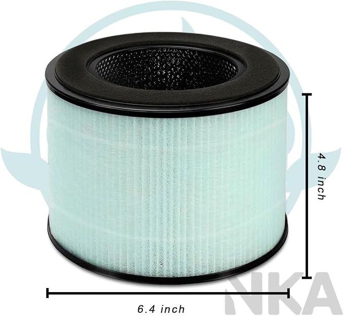 BS-08 H13 Upgraded True HEPA Replacement Filter, Compatible with PARTU BS-08 HEPA Air Purifier, Better Filtration and Odor Reduction, 1-Pack