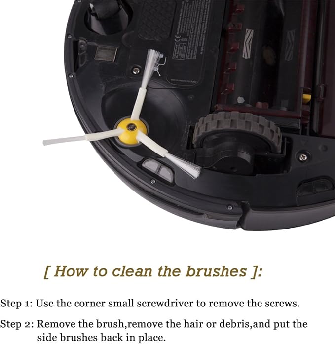 Replacement Brush Parts for i-Robot Roomba 981 980 960 860 870 877 880 890 891 895 805 Vacuum Cleaner, 20 Pieces Roomba 800 & 900 Series Side Brush Accessories