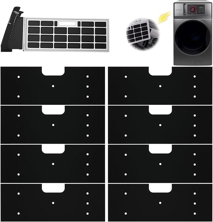 WH01X35719 Lint Foam Filter Compatible with GE Profile PFQ97HSPVDS Washer Dryer Combo,Reusable Washer Dryer Filter Replacement,Hand Washable,8 Pack.