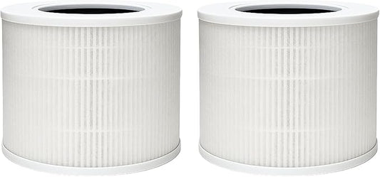 Nispira Core Mini Filter Replacement For Levoit Core Mini Air Purifier 3-in-1 HEPA Activated Carbon Aller-gen Removers Smoke, Dust, VOCs Chemcial Part Core Mini-RF, 2 Packs