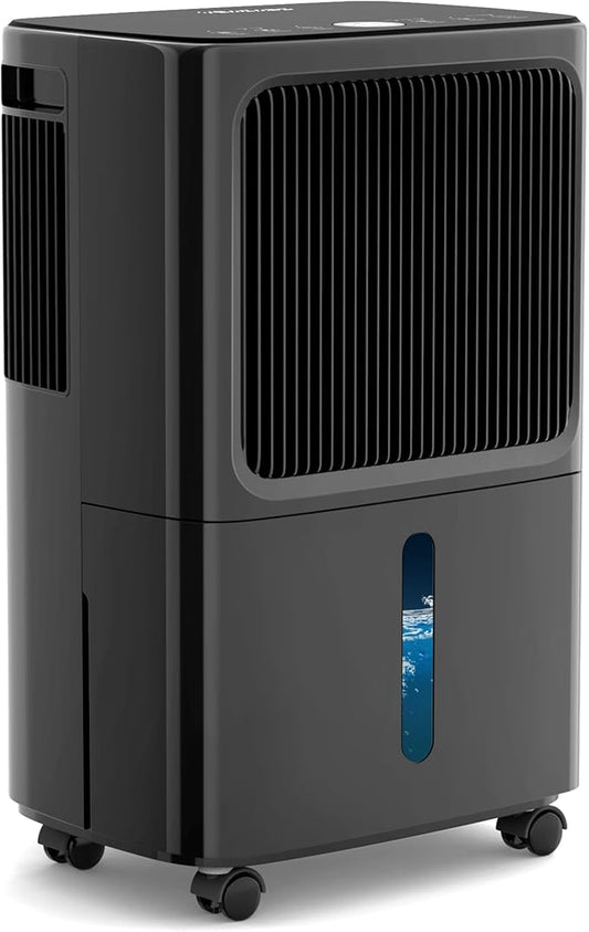 2500 Sq.Ft Dehumidifiers for Home with Drain Hose Max 34 Pints, VEAGASO Dehumidifier for Basement, Bathroom, Bedroom, Three Modes, Intelligent Humidity Control, Dry Clothes, 24HR Timer (BLACK)