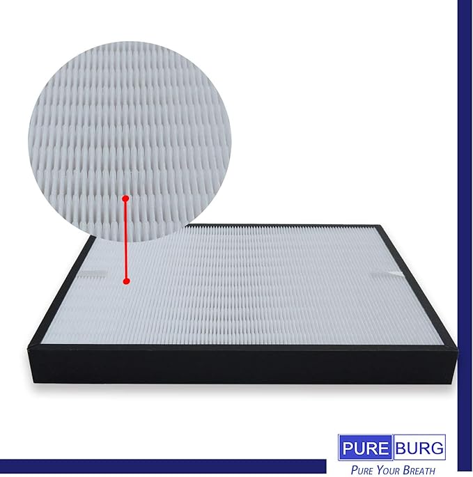 PUREBURG AP350F Replacement Filter Compatible with Envion Allergy Pro AP350 Air Purifier, H13 HEPA High-efficiency Air Clean Dust 1-Pack