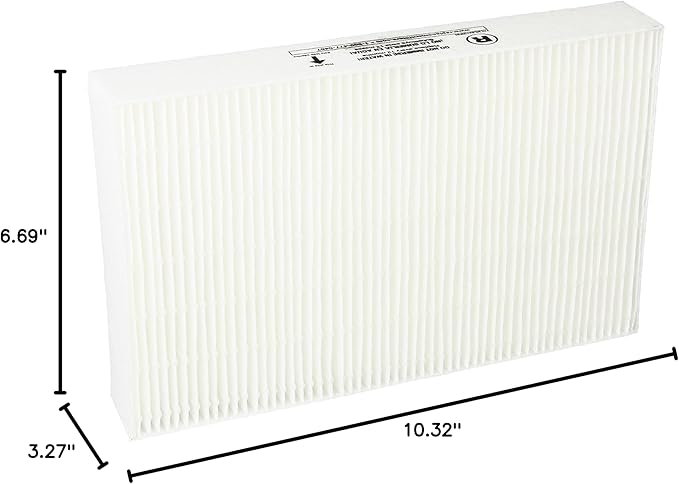 Honeywell HEPA Air Purifier Filter R, 2-Pack for HPA 100/200/300 and 5000 Series - Airborne Allergen Air Filter Targets Wildfire/Smoke, Pollen, Pet Dander, and Dust