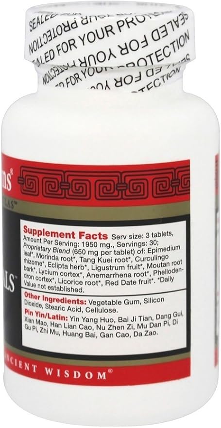 Health Concerns Three Immortals - Menopause Support Supplement - Powerful Relief for Hot Flashes, Hormone Imbalance & Night Sweats - Dong Quai, Epimedium, Morinda, Rehmannia & Lycium - 90 Tablets