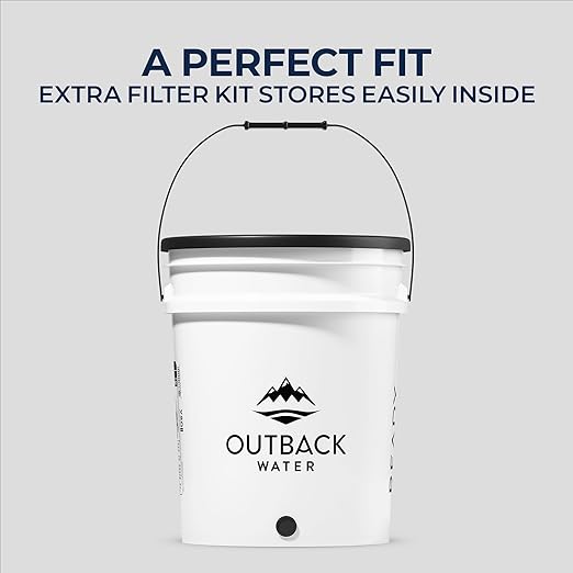 Outback Water Filter Replacement Kit for Gravity Fed Emergency Drinking System - Extra Water Filtration for Survival, Off-Grid, Disaster Preparedness, & Camping Gear, Bug Out Kit