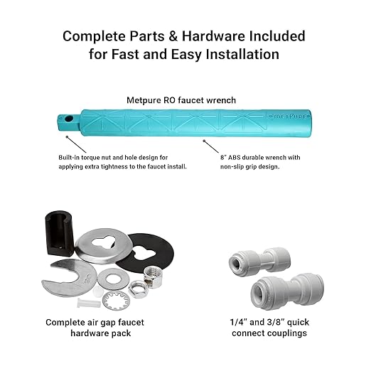Airgap RO Faucet Reverse Osmosis Drinking Water Filtration System Water Dispenser Spout (Matte Black) with Pre-Inserted Tubing and Faucet Wrench. Vase Style. NSF Certified.