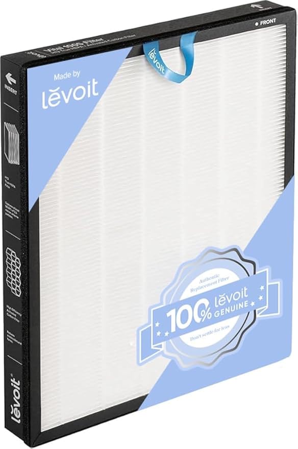LEVOIT Vital 100S-P Replacement Filter, Genuine Air Purifier Filters, Supports HEPA Sleep Mode, High-Efficiency Activated Carbon for Removal of Smoke, Odor, Allergens, Pollen, Vital 100S-RF, 1 Pack
