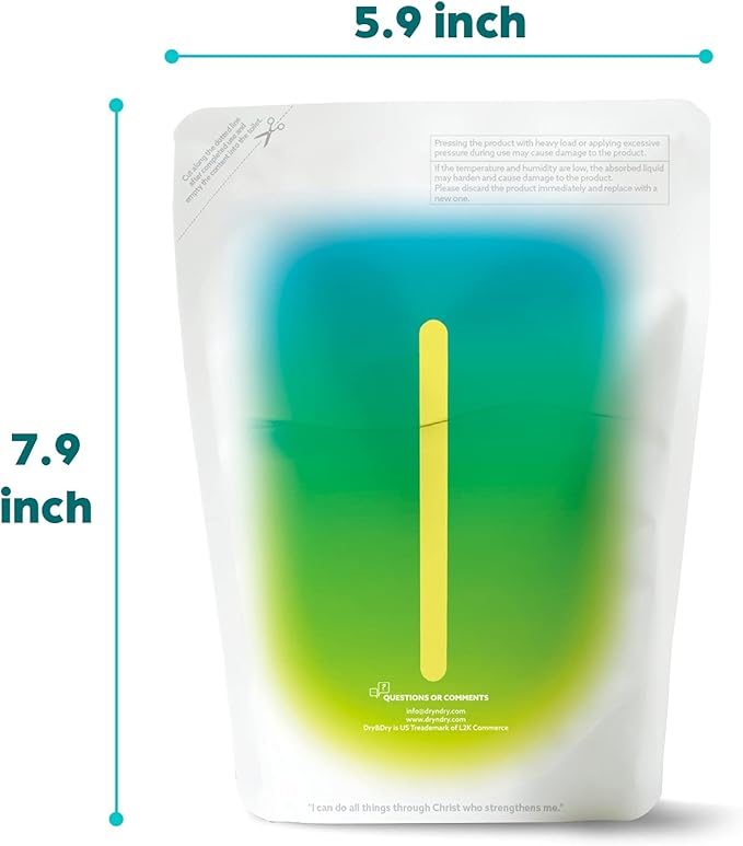 Dry & Dry [70 Packs Standing Moisture Absorbers to Control Excess Moisture for Basement, Closets, Bathrooms, Laundry Rooms - Moisture Absorbers Moisture Absorber