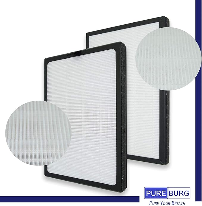 PUREBURG Replacement Filter Compatible with Okaysou AirMax 8L Air Purifier,H13 HEPA + Activated Carbon 4-Stage Filtration Air Clean Dust VOCs