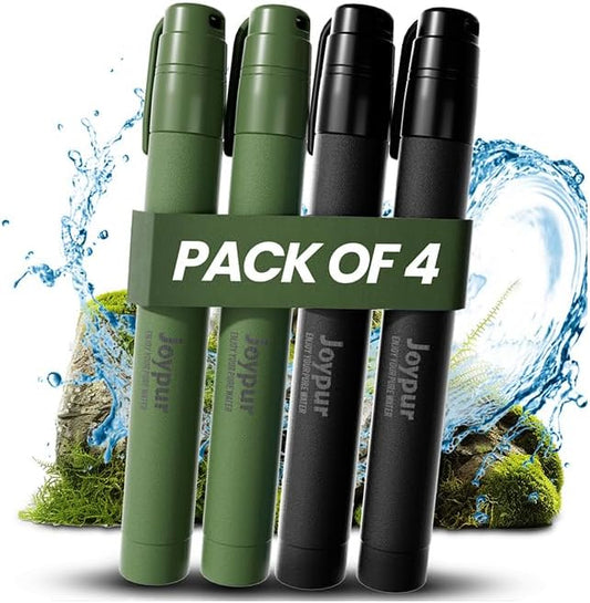 Portable Water Filter Straw Survival, Essential Camping & Hiking Gear, Water Purification Straw for Travel, Biking and Emergency Preparedness