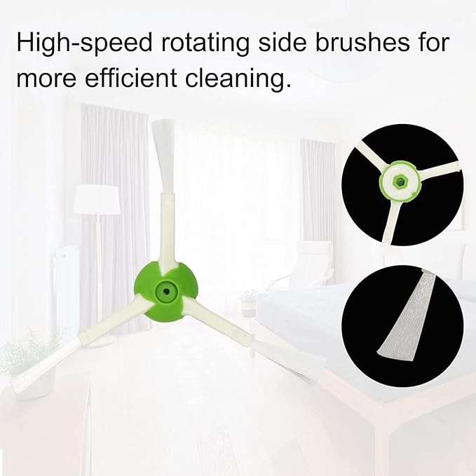 Replacement Kits Accessories for iRobot Roomba i7 i7+ j7 j7+ j8+ i1 i2 i3 i3+ i4 i4+ i6 i6+ i8 i8+ /Plus E5 E6 E7 Vacuum Cleaner, Include Multi-Surface Rubber Brushes, Vacuum Filters and Side Brushes
