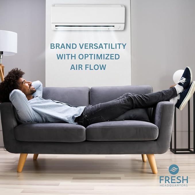 2-Pack Cut to Fit Air Filter - 24"x15"x0.25" Reusable and Washable Foam Filter Material - Cuttable and Versatile Replacement for Air Conditioner Units, Range Hood, RV Vents and More