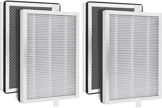 Replacement Parts 3 in 1 H13 True HEPA Filter and Activated Carbon Compatible with Medify MA-25 Air Purifier, Pre-Filter 4 Packs
