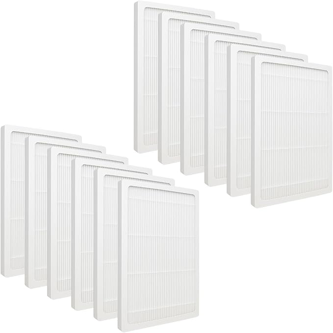 Nispira FAPF02 FAPF024 True HEPA Filter Replacement Compatible with 3M Filtrete FAP02 FAP01-RMS FAP02-RMS Ultra Quiet Air Cleaning Purifiers, 12 Packs