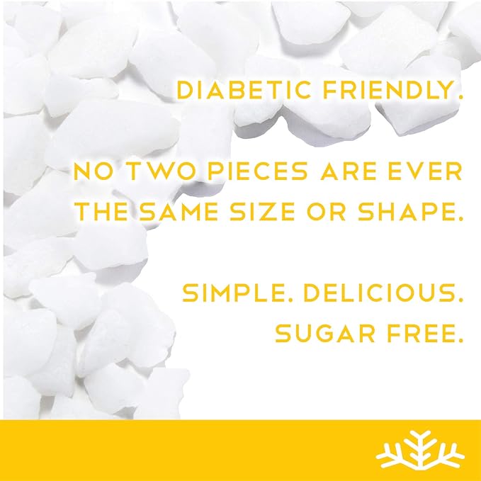 Lemon Xylitol Candy Chips (6-Pack) - SNØ 1.5oz Tins - Handcrafted w/ONLY 2 Ingredients | Diabetic-friendly, Non-GMO, Vegan, Keto, GF & Kosher | Purest sugar-free candy in the world!