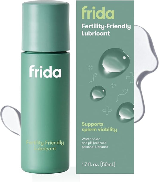 Frida Fertility Lubricant, Conception-Friendly Water Based Lube for Family Planning and Pregnancy Support, Sperm and pH Balance Safe, Natural Hydration, Stain Free and Non-Sticky, 1.7 Fl Oz