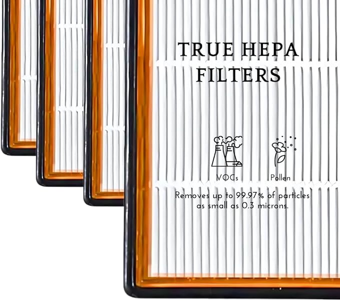 Nispira AER1 Filter Replacement for Holmes Air Purifier HAPF30AT HAPF30AS-U4R HAP242-NUC Smoke Grabber 2 HEPA 4 Carbon Booster, Remove Odor Smoke VOCs 1.2 x 10 x 4.6 Inches
