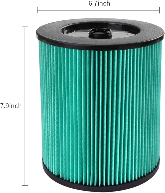 17912 & 9-17912 HEPA Vacuum Filter Compatible with Filter No.9-17912 fits 5, 6,8,9,12,14,16 and 32 gal vacs or larger made after 1988