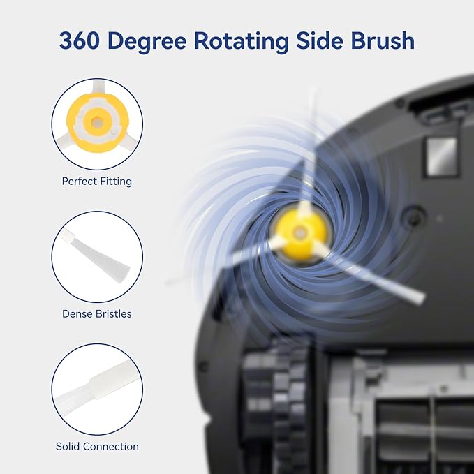 Replacement Accessories Kit for iRobot Roomba 600 Series 694 675 692 676 695 677 671 655 645 690 680 660 650 620 614 & 500 Series 595 585 564 robot- 6 Filter, 6 Side Brush and 3 Bristle Brush