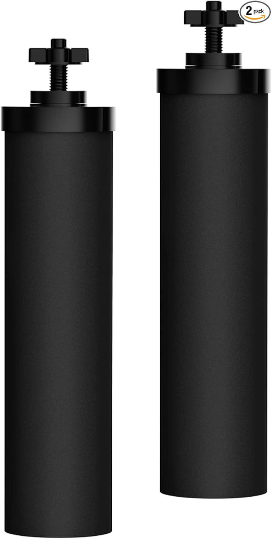 Waterdrop Upgrade NSF/ANSI 372 Certified Water Filter, Silver Ions Added, Replacement for Berkey® BB9-2® Black Filters, Berkey® Gravity Water Filter System and Waterdrop King Tank Series