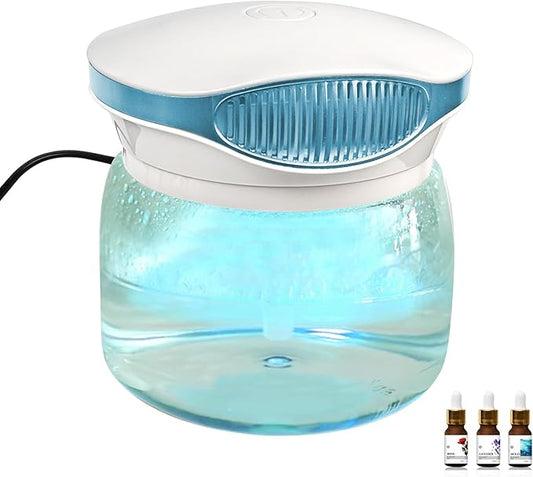 Water Air Purifiers for Home, Air Washer Aroma Diffuser, Air Filter Washer Humidifier, Essential Oils Aroma Fresher With LED Night light for Office, Bedroom，Small Air Cleaner For Smoke and Pets