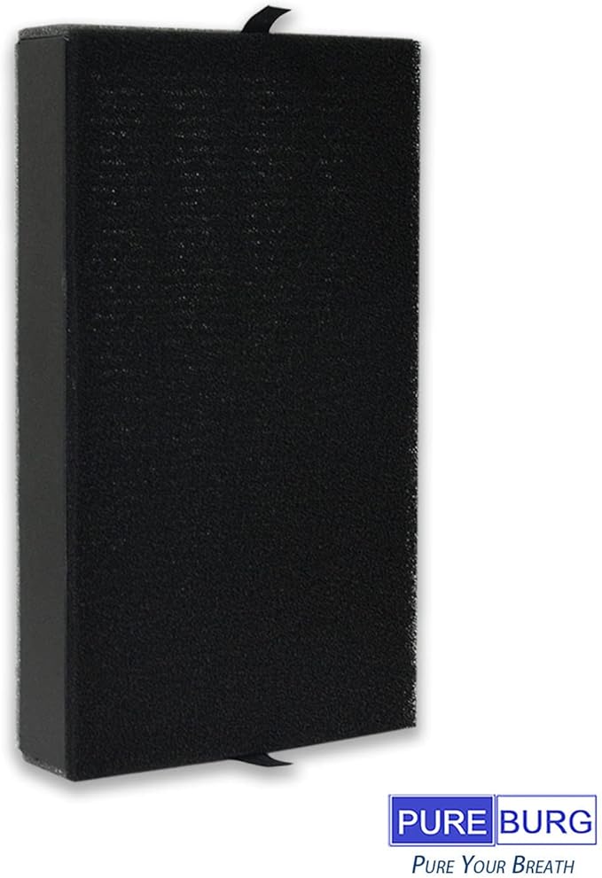 PUREBURG FLT4100 Replacement Filter Set Compatible with GermGuardian AC4100 AC4100CA AC4150BL AC4150PCA AC4150PC AC4175W Air Purifiers Filter E,2-Pack H13 HEPA