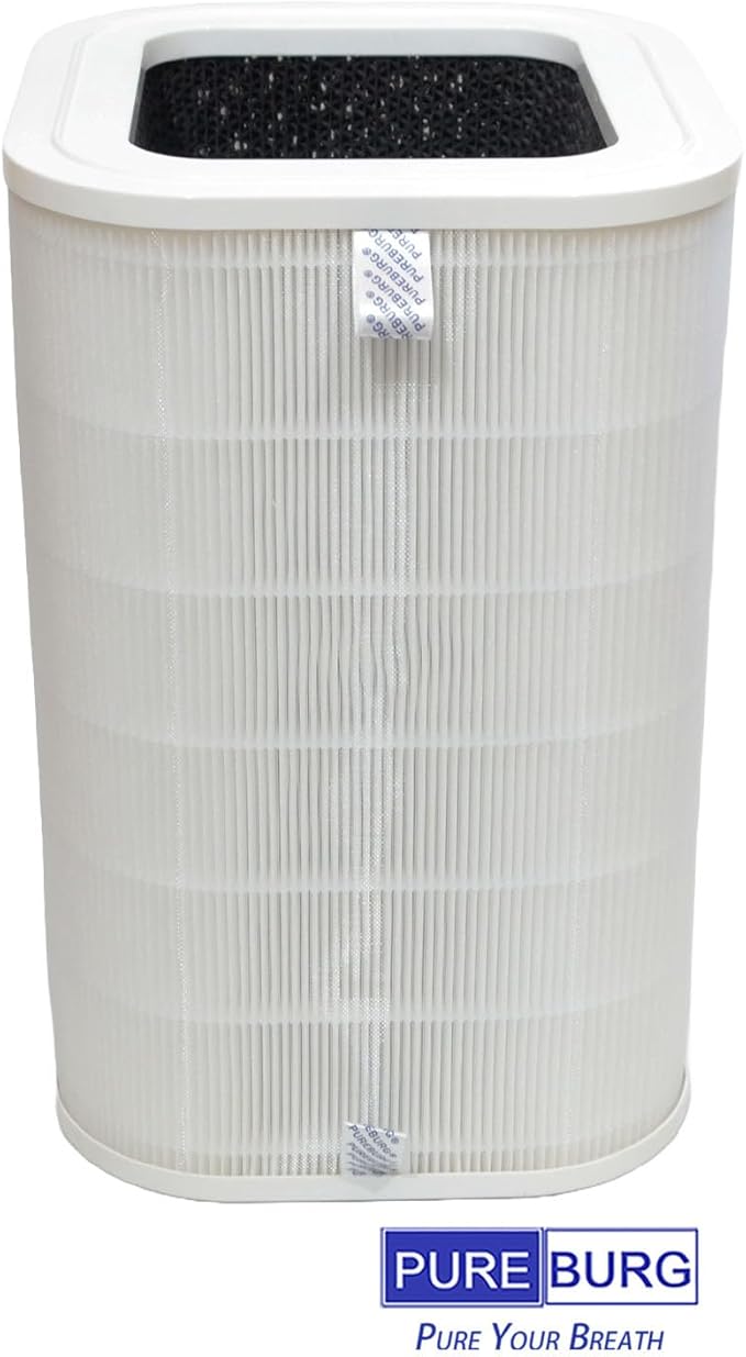 PUREBURG Replacement Filter Compatible with Membrane Solutions MS601 Air Purifier,H13 True HEPA Activated Carbon 4-Stage Filtration Air Clean Dust VOCs Odor
