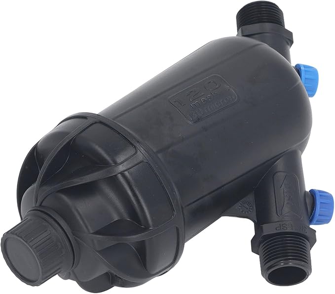 Buachois Irrigation Filter, Y Type Sprinkler Drip Irrigation Filter, 3/4in Male Water Filter Strainer for Greenhouse Agricultural Gardening (1in Male Screen Type)