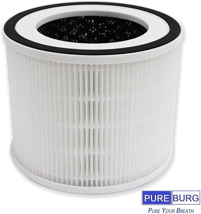 PUREBURG Replacement True HEPA Filters Compatible with Homintell Navigator & afloia Zoe Air Purifier,2-Pack H13 4-Stage Filtration Activated carbon 2-IN-1 Air Clean