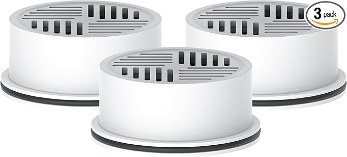 AQUA CREST Water Filter Compatible with LifeStraw® Home Pitcher and Dispenser Systems, Replacement for LifeStraw® Water Filter, Reduces Chlorine and Odor, Activated Carbon Filters, 3 Packs