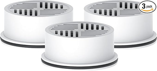 AQUA CREST Water Filter Compatible with LifeStraw® Home Pitcher and Dispenser Systems, Replacement for LifeStraw® Water Filter, Reduces Chlorine and Odor, Activated Carbon Filters, 3 Packs