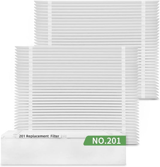3-Pack 201 Replacement Filter Compatible with Aprilaire 2200, 2250 Whole-House Air Purifier or Space-Gard 2200, MERV-10 Furnace Filter, 20x25x6 Air Filter