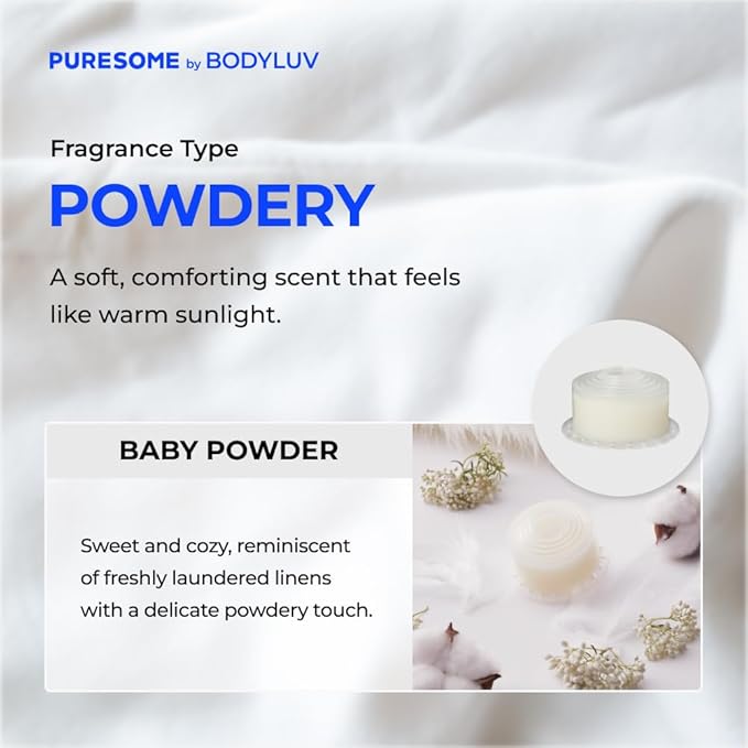Bodyluv Vita Puresome Shower Head, One purification filter cartridge included, Handheld Hard Water Softener, Strong Water Pressure Water Saving For Bathroom (Baby Powder)