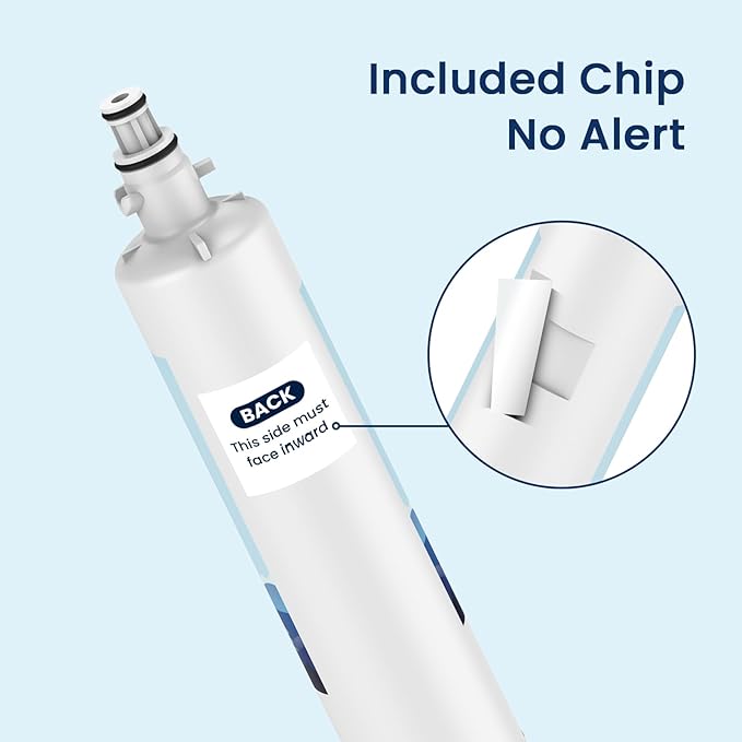 MARRIOTTO Replacement for GE® RPWFE, RPWF (Built-in CHIP) Refrigerator Water Filter, Compatible with GFE28GELDS, PFE28KELDS, PFE28KYNFS, GFD28GELDS, GYE22HMKES, GFE28GYNFS, GFD28GYNFS, Pack of 3