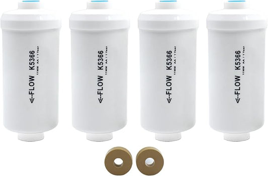 Fluoride Water Filter, Replacement for Berkey® PF-2® Elements, Berkey® Gravity Filtration System, including Big, Travel, Royal, Imperial and Crown Series, Natural filter material, Pack of 4