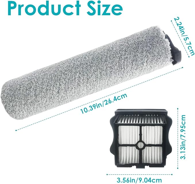 Brush Roller for Tineco Floor ONE S5 Steam Vacuum Cleaner Replacement HEPA Filter Vacuum All-in-one