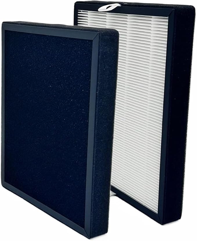 Replacement True HEPA Filters Compatible with PARTU Air Purifier BS-10, 3-Stage Filtration High-efficiency Activated carbon, 2-Pack