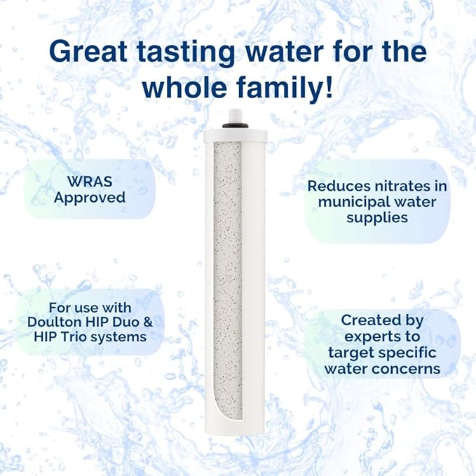 Doulton ¦ W9125047 ¦ 10" Nitrate Reduction Cartridge Drinking Water Filter ¦ BSP Thread ¦ For Use in the First Chamber of the Doulton Duo Housings ¦ 9F04 ¦ White
