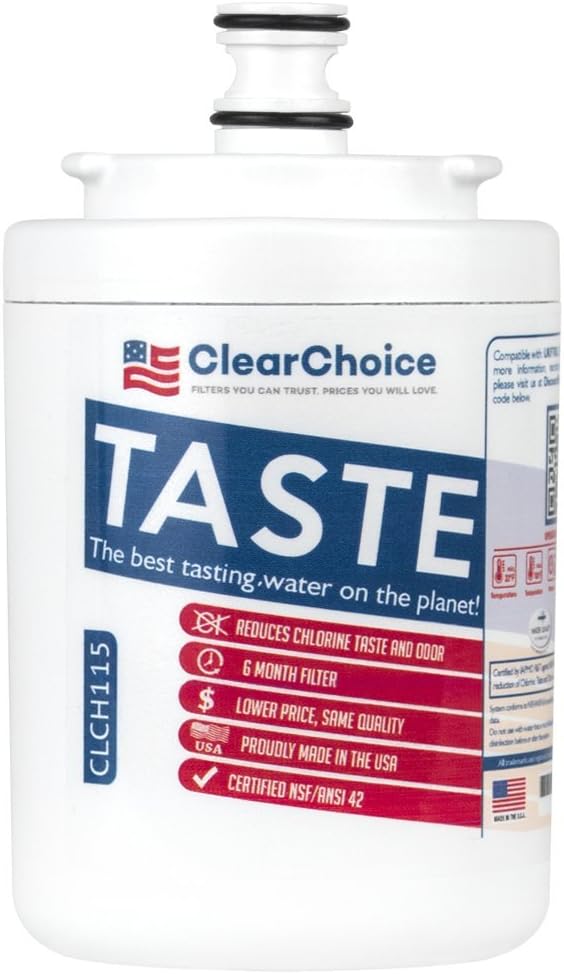 Clear Choice Taste Filter Replacement for Maytag UKF7003 FILTER7 Filter Compatible with EFF-6014A HDX-FMM-1 FMM-1 MYRF-100 Refrigerator Water Filter, NSF/ANSI 42, Box of 1, Made in the USA