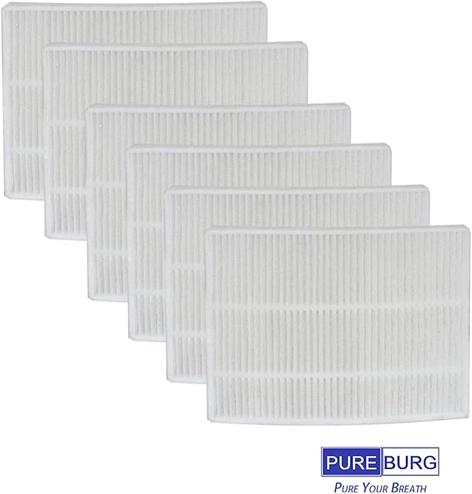 PUREBURG Replacement Filter Compatible with Hoomace & Acekool AR-D02 Small Dehumidifier Air Purifier 2-in-1(35oz / 1000ML),6-Pack Air Clean Dust