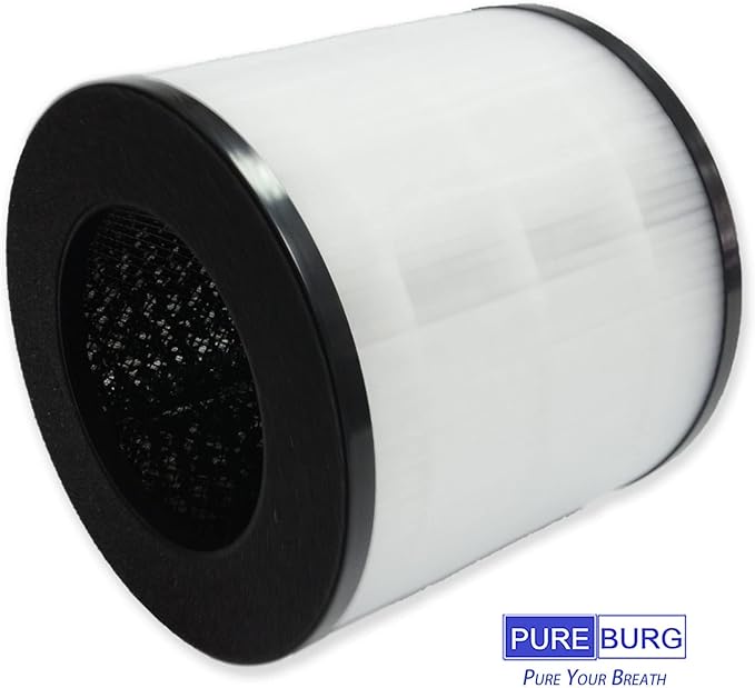 PUREBURG Replacement Filter Compatible with MOOKA & KOIOS EPI153 EP1153 EPI-153 EP1-153 Air Purifier,2-Pack H13 HEPA Activated Carbon 2-IN-1 4-Stage Filtration Air Clean VOCs